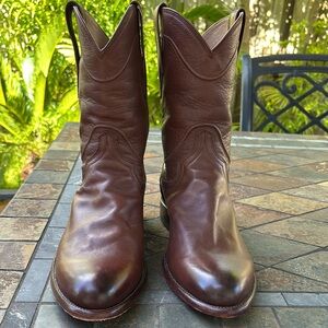 Brown Leather Cowboy Boots